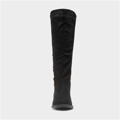 Anneliese Womens Black Knee High Boot