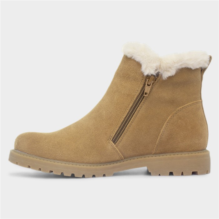 Hollis Womens Tan Suede Ankle Boot