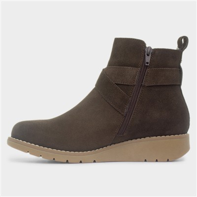 Lyra Womens Brown Leather Ankle Boot