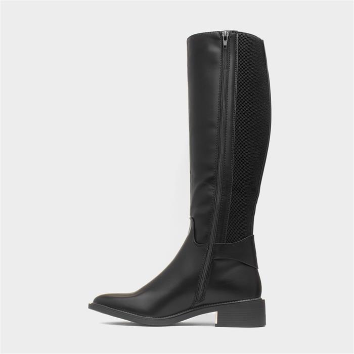 Aria Womens Black High Leg Boot