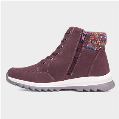 Buttermere Womens Burgundy Ankle Boot
