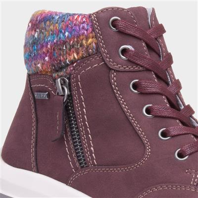 Buttermere Womens Burgundy Ankle Boot