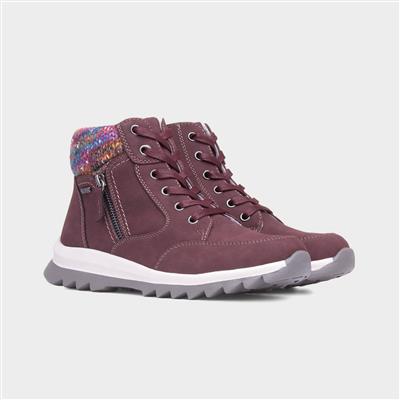 Buttermere Womens Burgundy Ankle Boot
