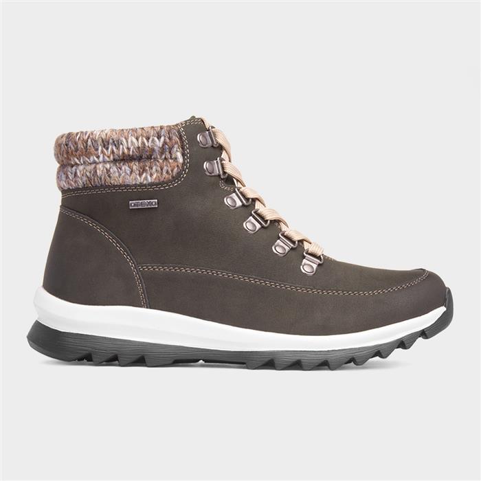 Jet Womens Olive Lace Up Ankle Boot