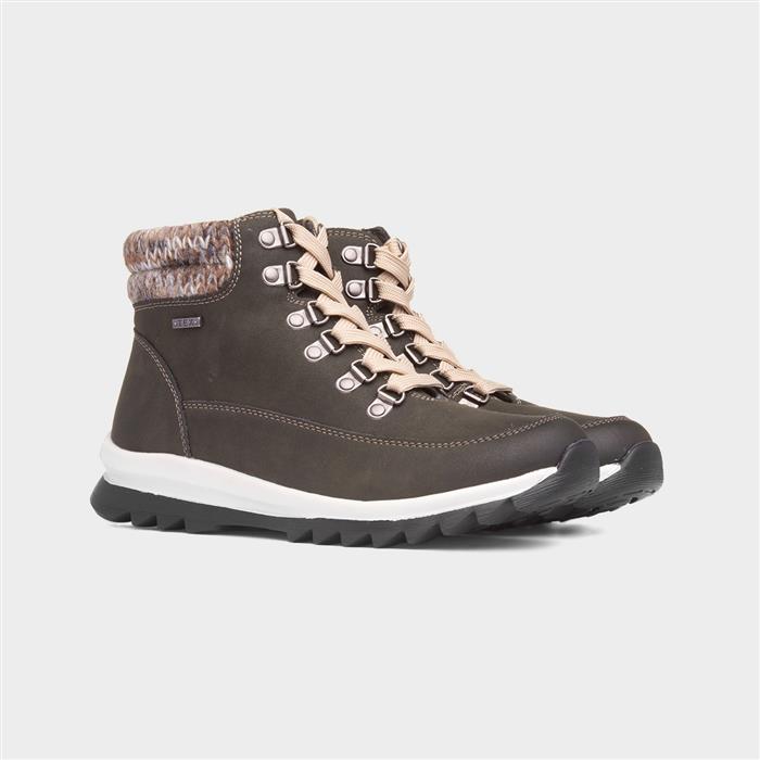 Jet Womens Olive Lace Up Ankle Boot