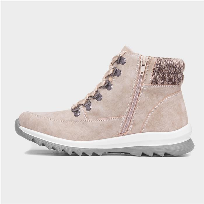 Jet Womens Stone Lace Up Ankle Boot
