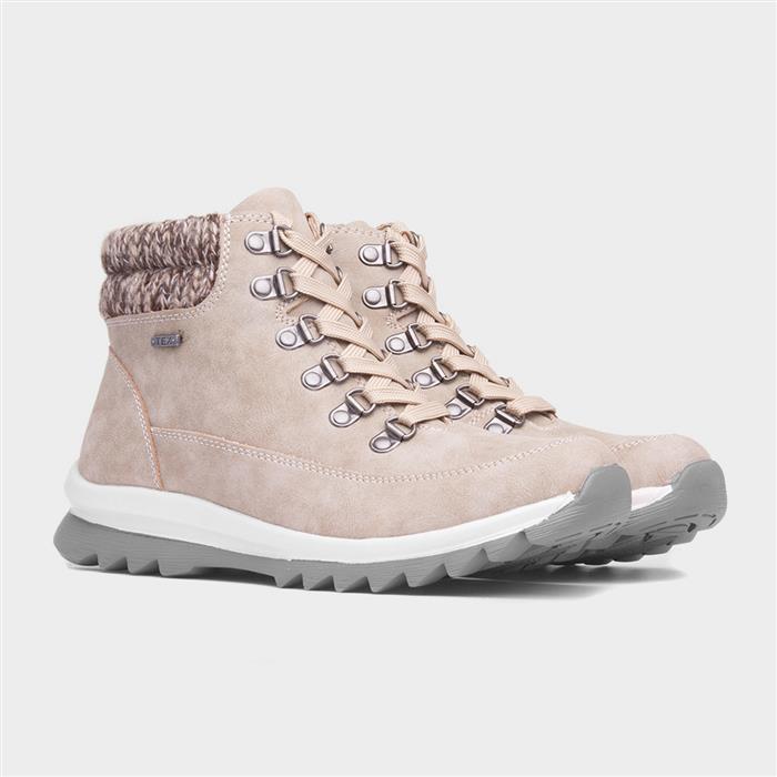 Jet Womens Stone Lace Up Ankle Boot