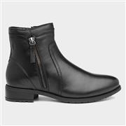 Hush Puppies Scarlett Womens Black Leather Boot (Click For Details)