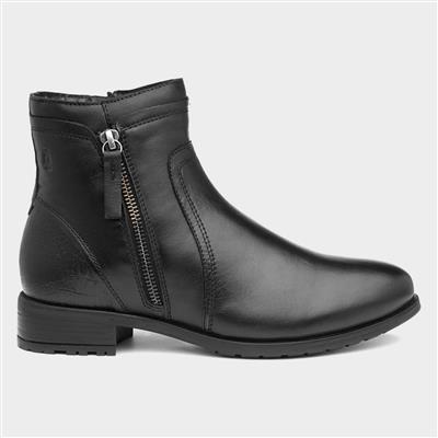 Scarlett Womens Black Leather Boot