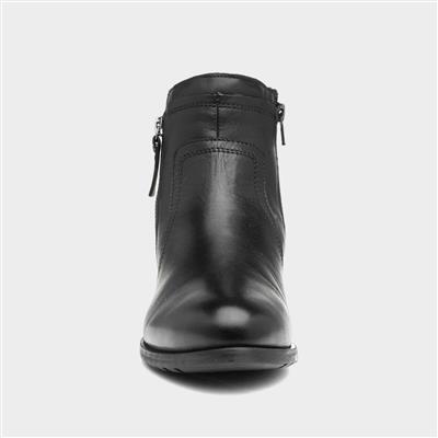 Scarlett Womens Black Leather Boot