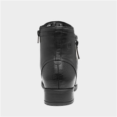 Scarlett Womens Black Leather Boot