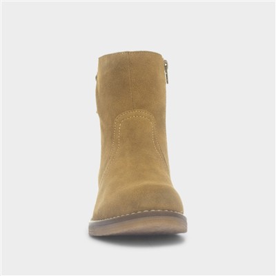 Marien Womens Tan Suede Ankle Boots