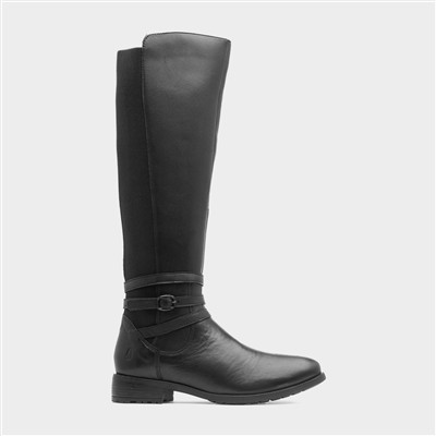 Vanessa Womens Black Leather Boot