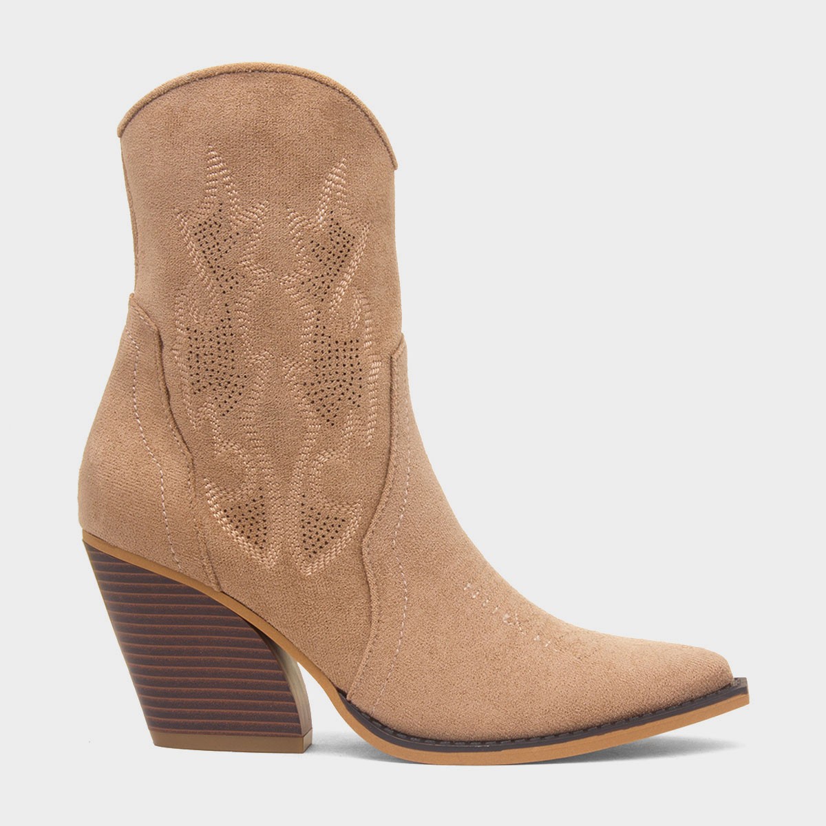 Carter Womens Taupe Cowboy Boot