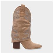 Truffle Arizona Womens Taupe Cowboy Calf Boot (Click For Details)