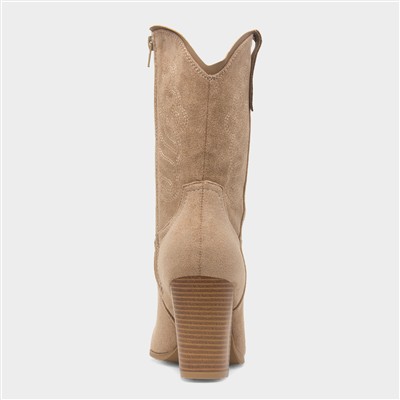 Ryder Womens Taupe Cowboy Boot