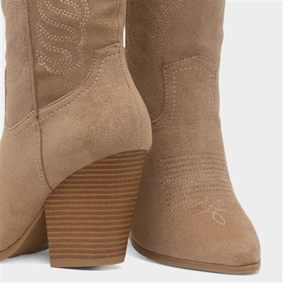 Ryder Womens Taupe Cowboy Boot