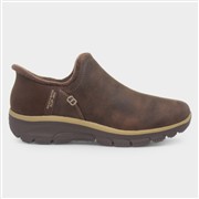 Skechers Slip Ins Easy Going Womens Chocolate Boot (Click For Details)