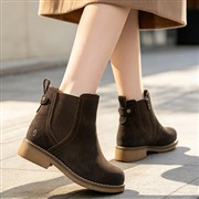 Hush Puppies Maddy Womens Brown Wide Boots (Click For Details)