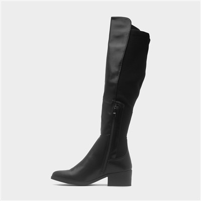 Jade Womens Black Zip Up Boot
