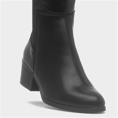 Jade Womens Black Zip Up Boot