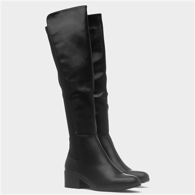 Jade Womens Black Zip Up Boot
