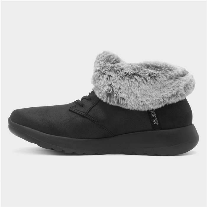 Slip Ins On-The-Go Womens Black Boot