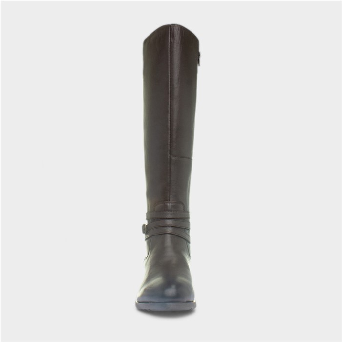 Vanessa Womens Brown Leather Boot