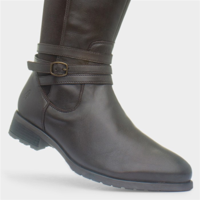 Vanessa Womens Brown Leather Boot