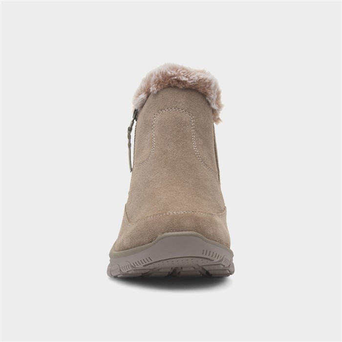 Easy Going Womens Taupe Leather Boot