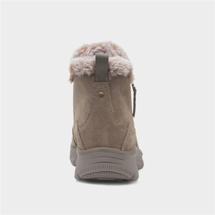 Easy Going Womens Taupe Leather Boot