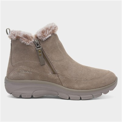 Easy Going Womens Taupe Leather Boot