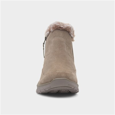 Easy Going Womens Taupe Leather Boot