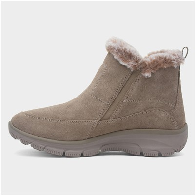Easy Going Womens Taupe Leather Boot