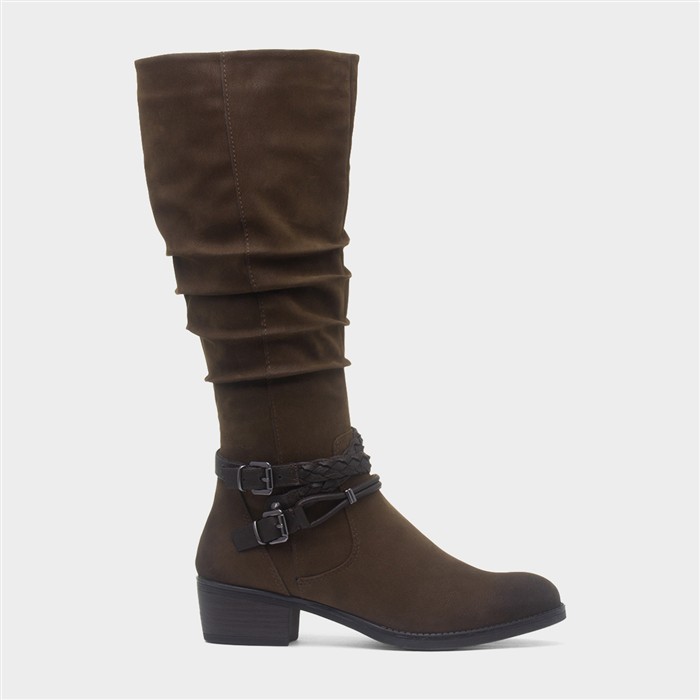 Marco Tozzi Women's Brown Knee High Vegan Boot Size 40