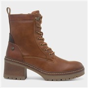 Lunar Cotton Womens Tan Heeled Boot (Click For Details)