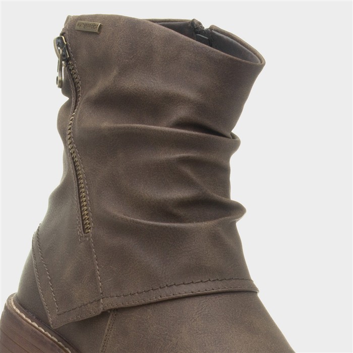 Marnie Womens Brown Waterproof Ankle Boot