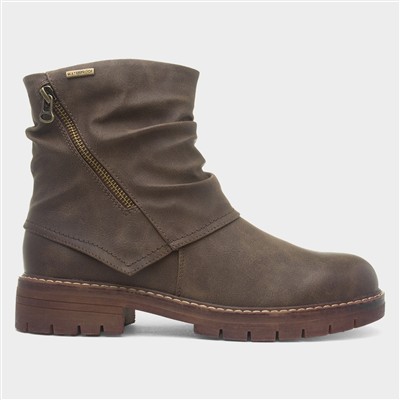 Marnie Womens Brown Waterproof Ankle Boot