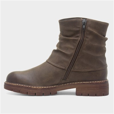 Marnie Womens Brown Waterproof Ankle Boot