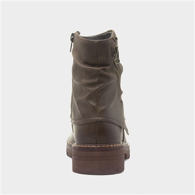 Marnie Womens Brown Waterproof Ankle Boot