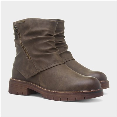 Marnie Womens Brown Waterproof Ankle Boot