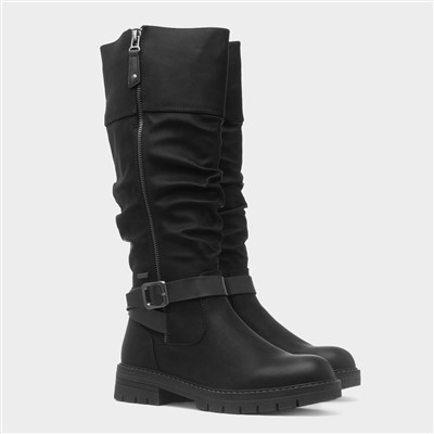 Margo Womens Black Waterproof Calf Boot