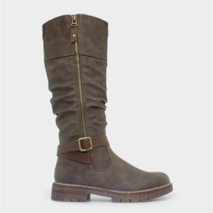 Margo Womens Brown Waterproof Zip Up Boot