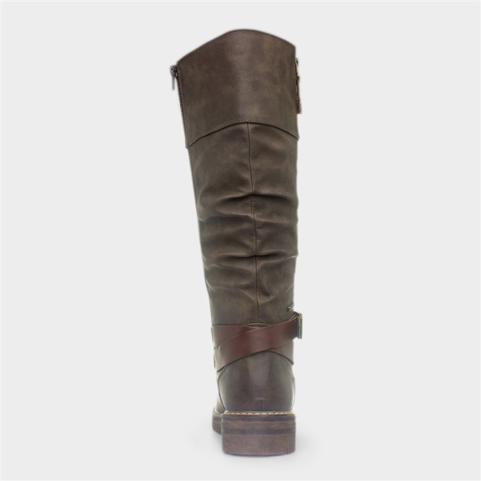 Margo Womens Brown Waterproof Zip Up Boot