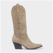 Krush Sofia Womens Sand Brown Wide Fit Boots (Click For Details)