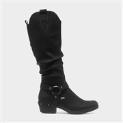 Rieker Corrales Womens Black Calf Boot (Click For Details)