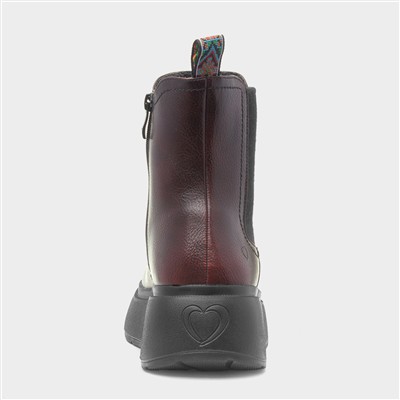 Litesoles Nera Womens Burgundy Boot