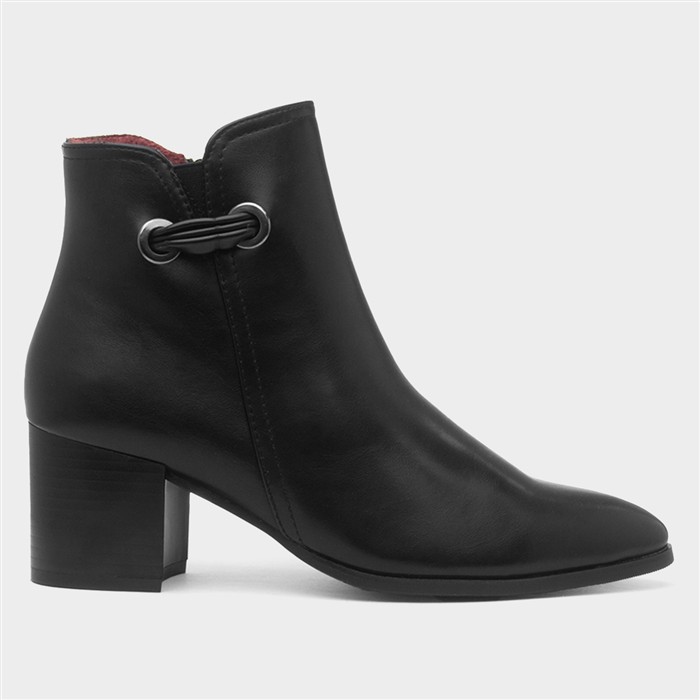 Heather Womens Black Heeled Boot