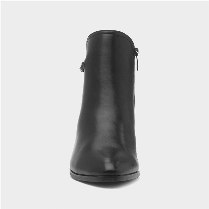 Heather Womens Black Heeled Boot