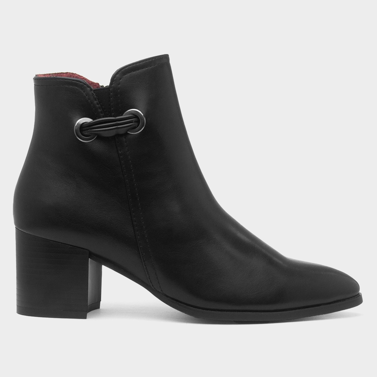 Heather Womens Black Heeled Boot